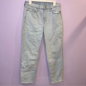 Old Navy High-Waisted OG Straight Ankle Jeans in Super Light Wash
